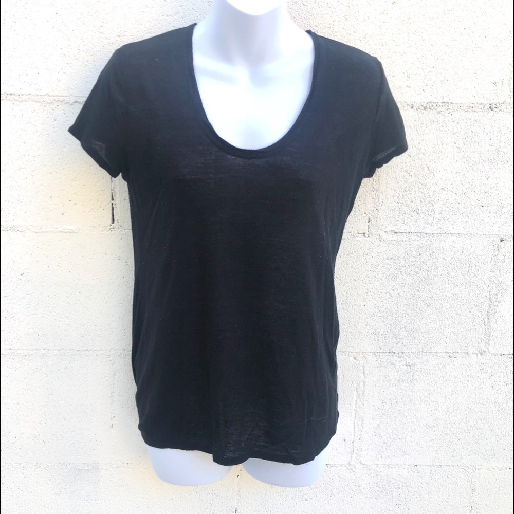 Black slightly see through tee shirt Bcbg XXS